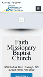 Mobile Screenshot of faithmissionarybc.org