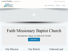 Tablet Screenshot of faithmissionarybc.org